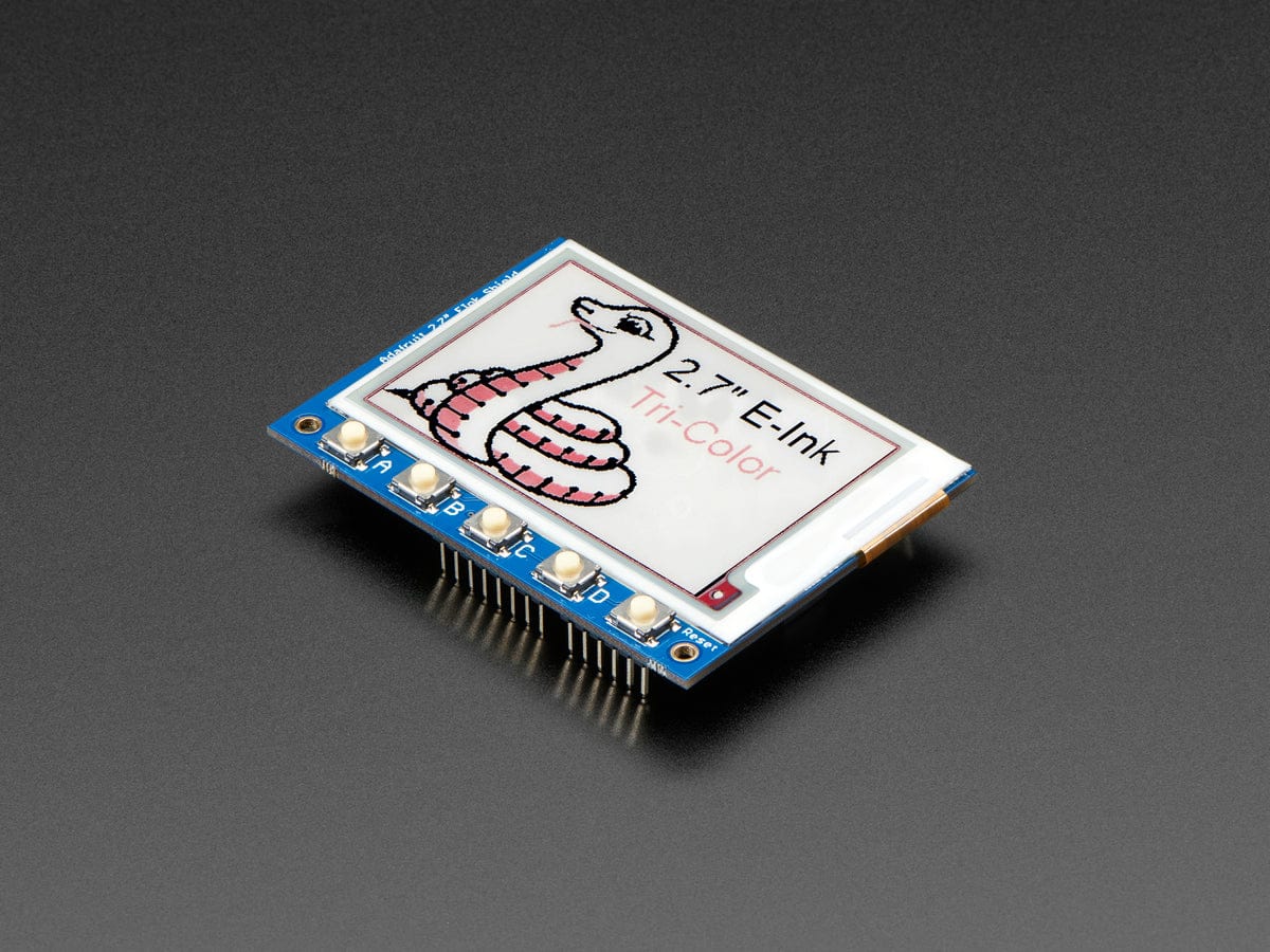 Adafruit 2.7" Tri-Color eInk / ePaper Shield with SRAM (Red Black White) - Image 2