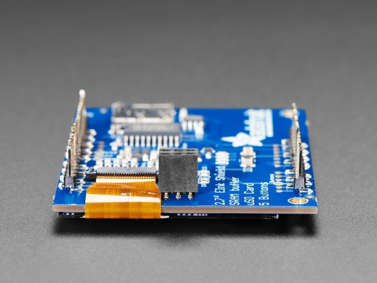 Adafruit 2.7" Tri-Color eInk / ePaper Shield with SRAM (Red Black White) - Image 4