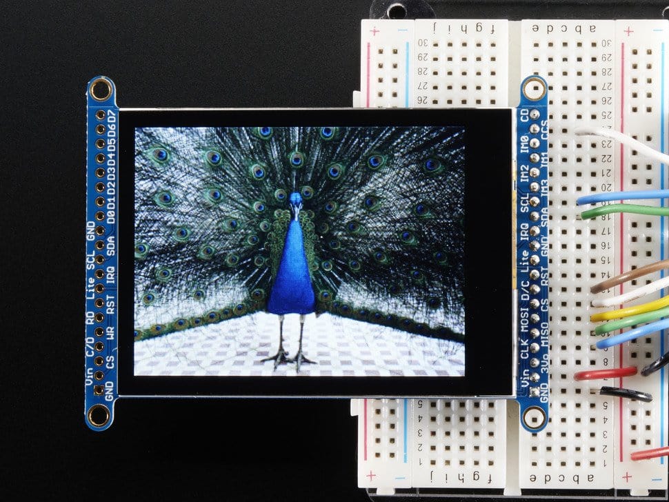 2.8" TFT LCD with Cap Touch Breakout Board w/MicroSD Socket [discontinued] - Image 2
