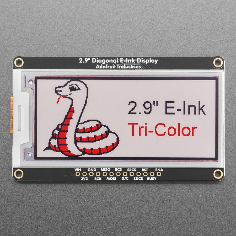 Adafruit 2.9" Red/Black/White eInk Display Breakout - THINK INK - UC8151D Chipset - Image 2