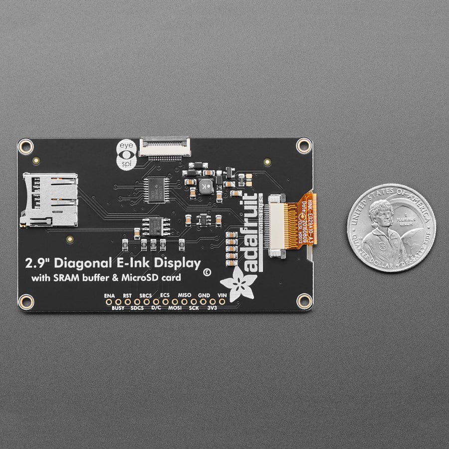 Adafruit 2.9" Red/Black/White eInk Display Breakout - THINK INK - UC8151D Chipset - Image 4