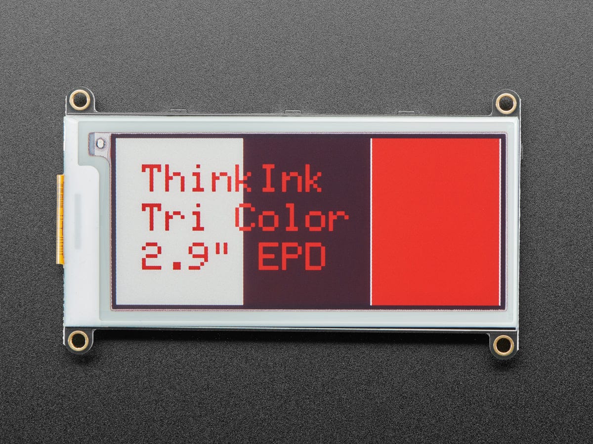 Adafruit 2.9" Tri-Color eInk / ePaper Display FeatherWing (Red Black White) - Image 2