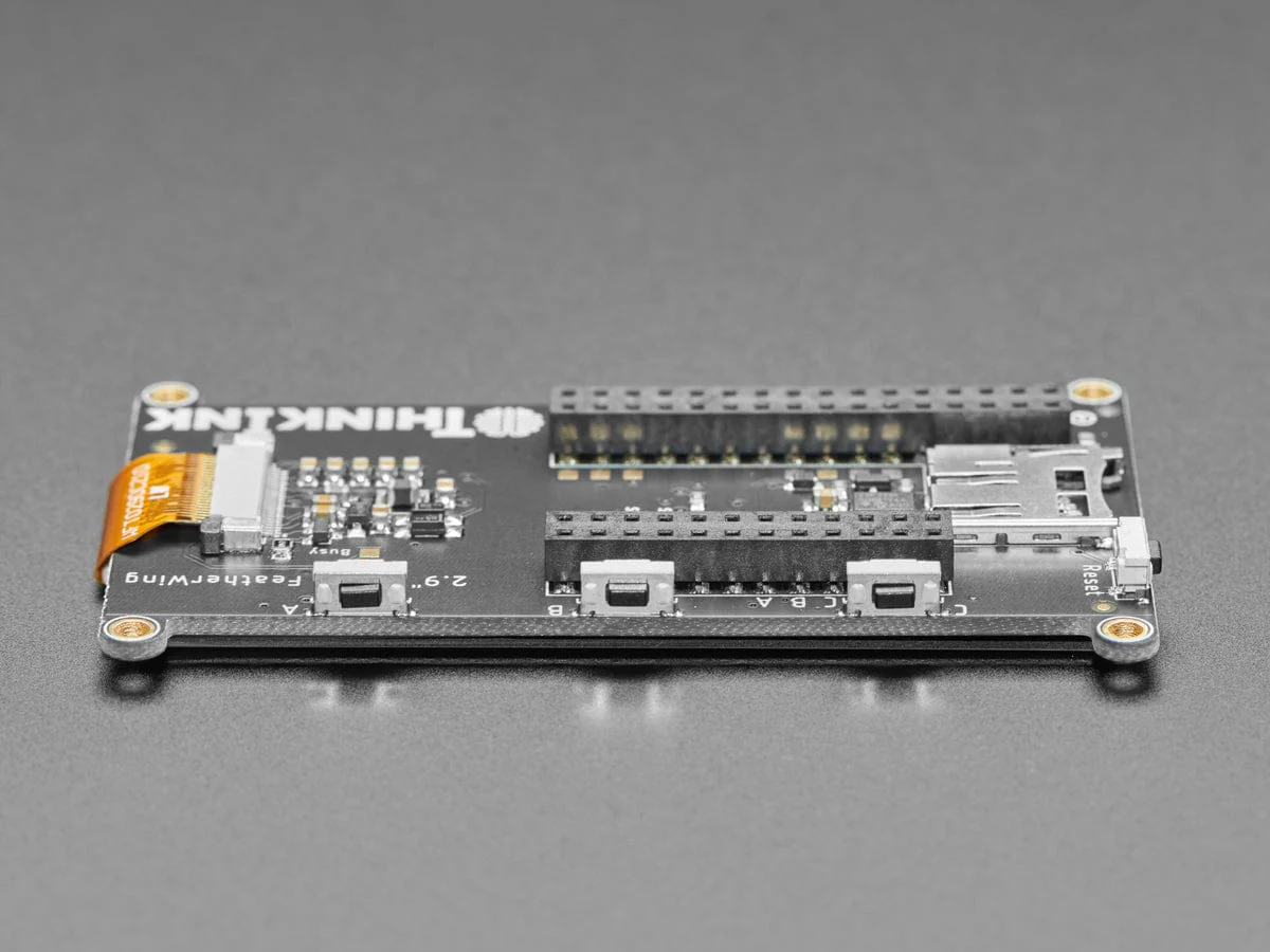 Adafruit 2.9" Tri-Color eInk / ePaper Display FeatherWing (Red Black White) - Image 4