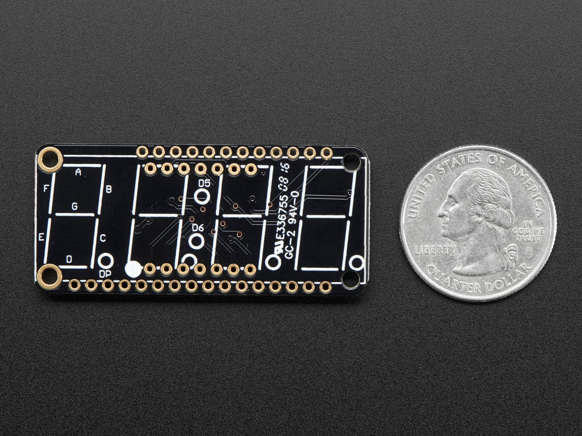 Adafruit 4-Digit 7-Segment LED Matrix Display FeatherWing - Image 3