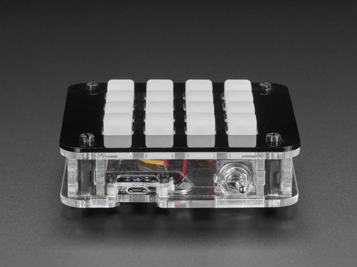 Adafruit 4x4 Trellis Feather Acrylic Enclosure + Hardware Kit - Image 3