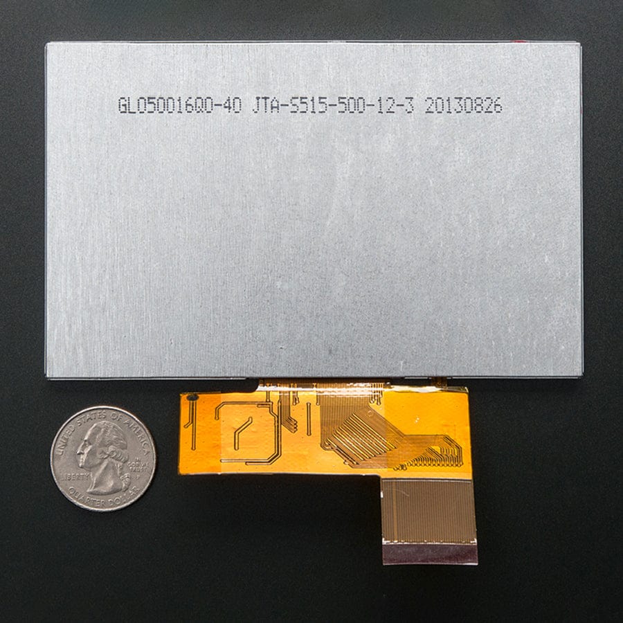 5.0" 40-pin TFT Display - 800 x 480 with Touchscreen - Image 3