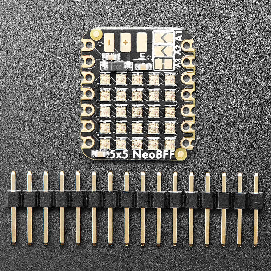 Adafruit 5x5 NeoPixel Grid BFF Add-On for QT Py and Xiao - Image 2