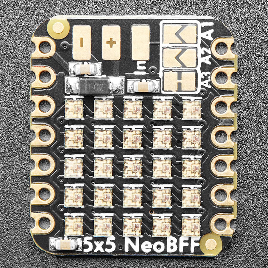 Adafruit 5x5 NeoPixel Grid BFF Add-On for QT Py and Xiao - Image 3