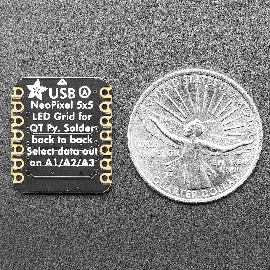 Adafruit 5x5 NeoPixel Grid BFF Add-On for QT Py and Xiao - Image 4