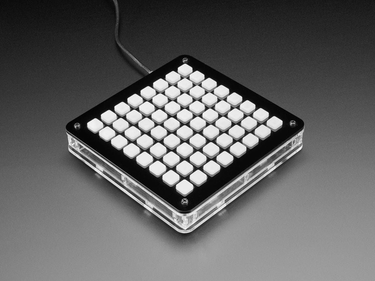 Adafruit 8x8 Trellis Feather M4 Acrylic Enclosure + Hardware Kit - Image 2