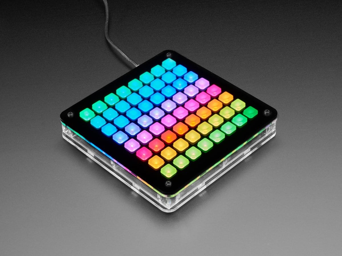 Adafruit 8x8 Trellis Feather M4 Acrylic Enclosure + Hardware Kit - Image 3