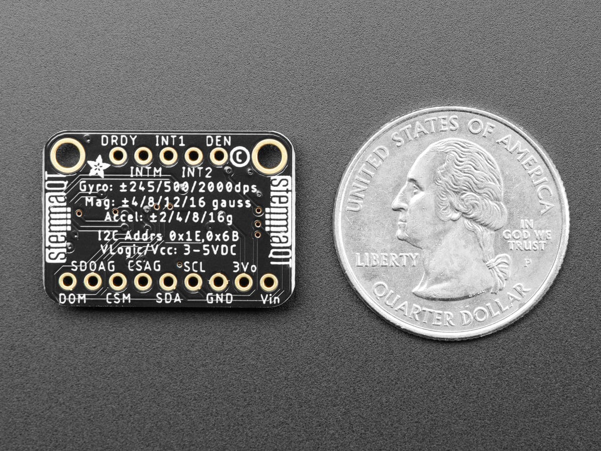 Adafruit 9-DOF LSM9DS1 Breakout Board - STEMMA QT / Qwiic - Image 5