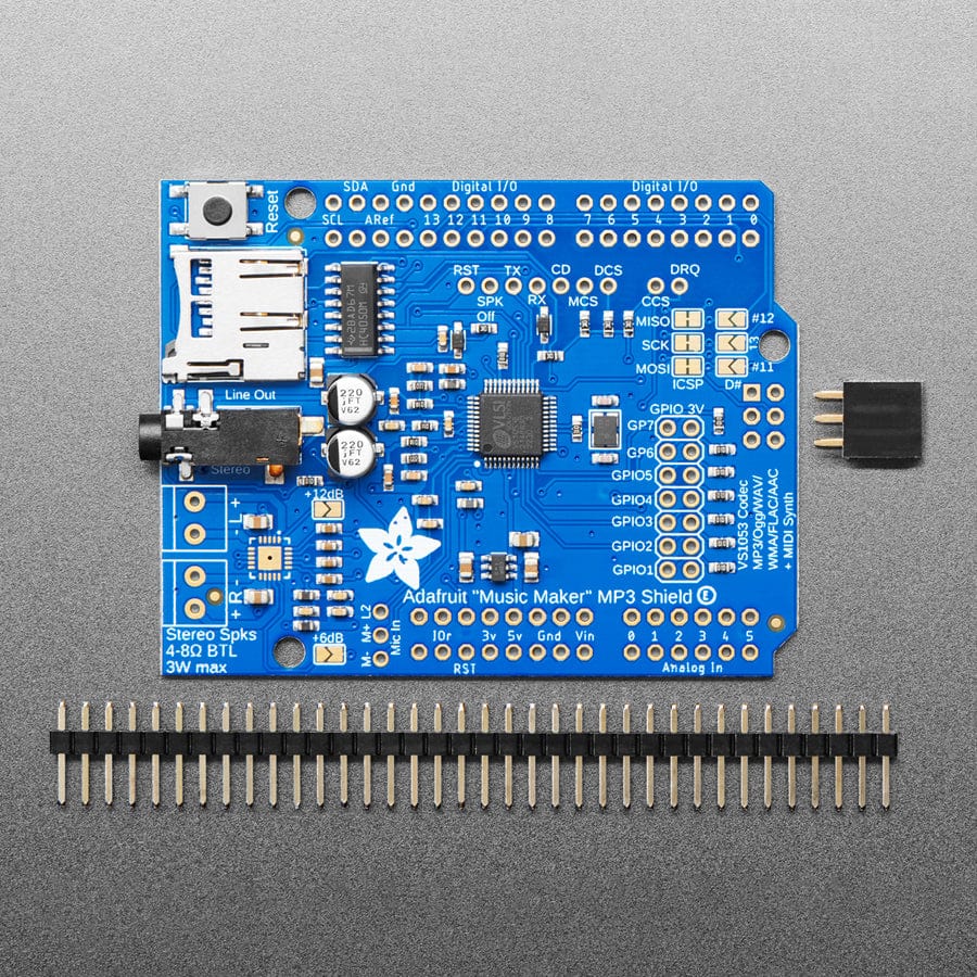 Adafruit "Music Maker" MP3 Shield for Arduino (MP3/Ogg/WAV...) - Image 3