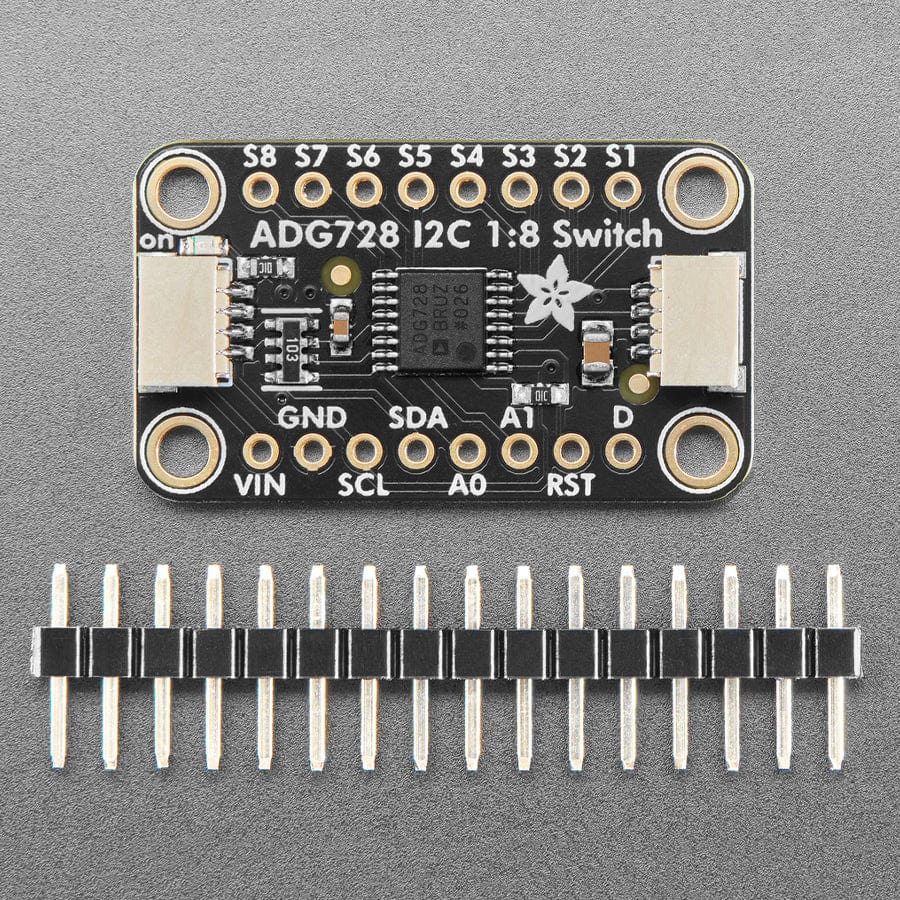 Adafruit ADG728 1-to-8 Analogue Matrix Switch - Stemma QT - Image 3
