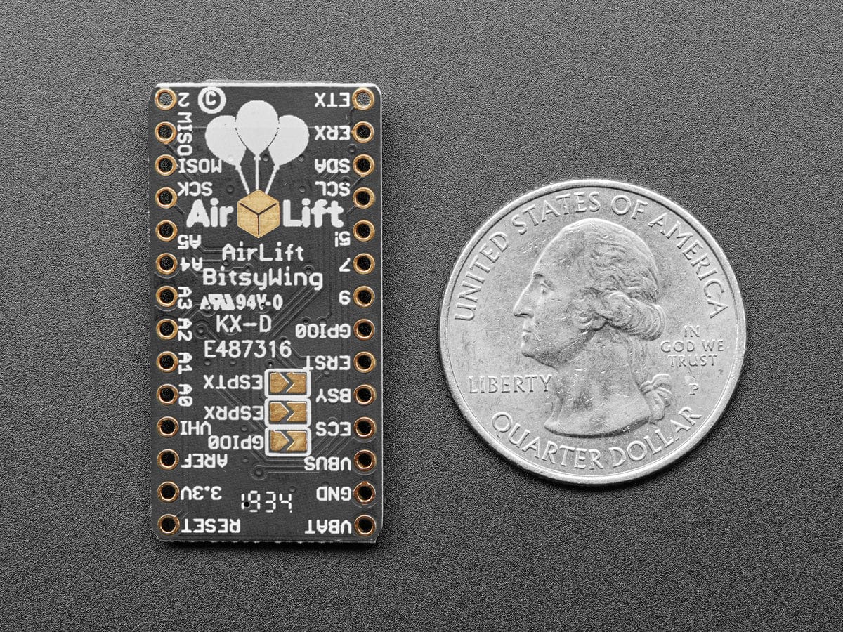 Adafruit AirLift Bitsy Add-On – ESP32 WiFi Co-Processor [Discontinued] - Image 4