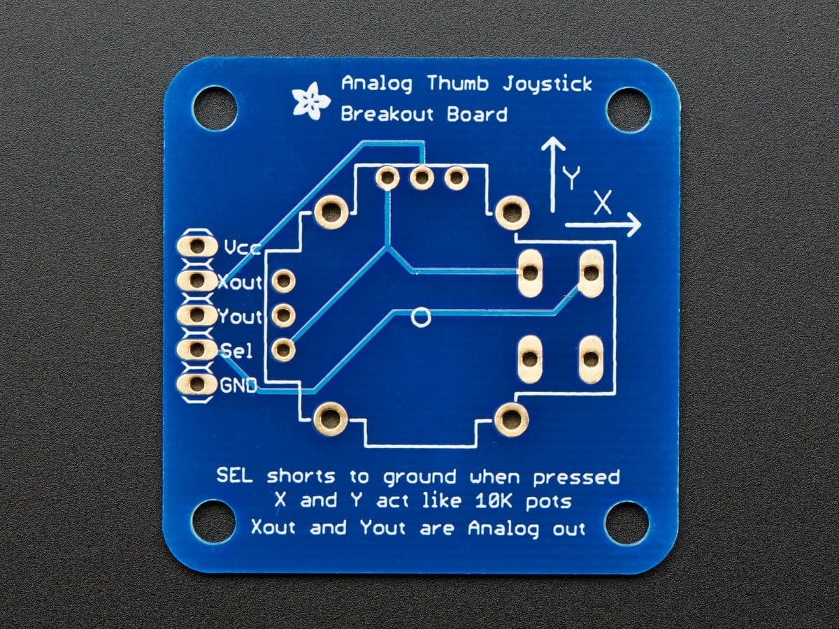 Analog 2-axis Thumb Joystick with Select Button + Breakout Board - Image 3