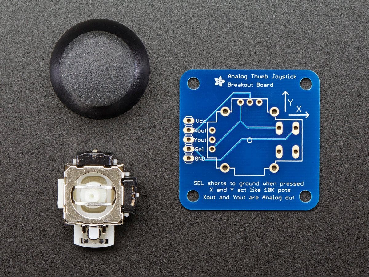 Analog 2-axis Thumb Joystick with Select Button + Breakout Board - Image 4