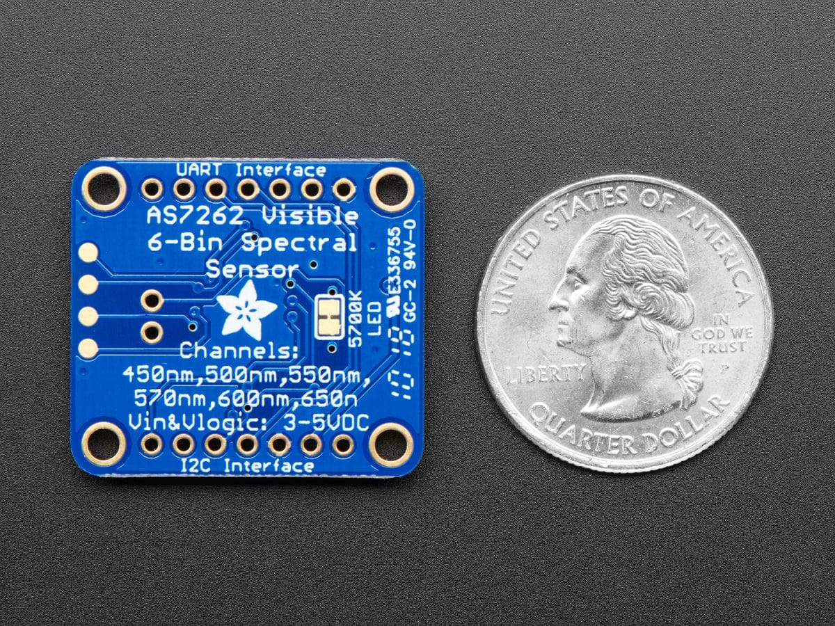 Adafruit AS7262 6-Channel Visible Light / Color Sensor Breakout - Image 4