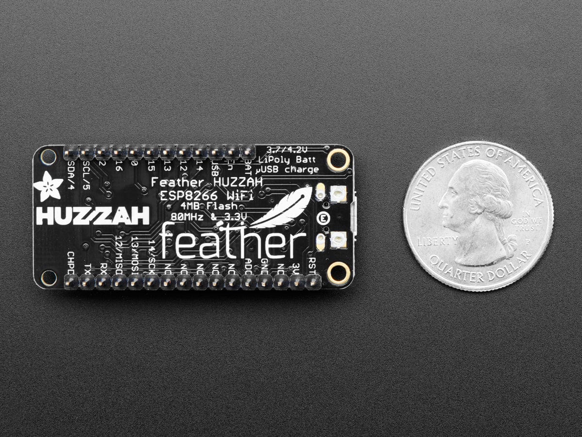 Assembled Adafruit Feather HUZZAH with ESP8266 With Headers - Image 5