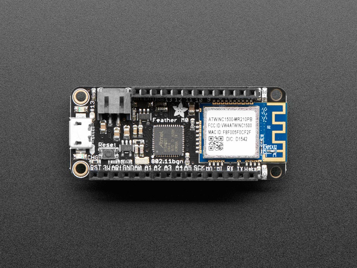 Assembled Adafruit Feather M0 WiFi with Stacking Headers - Image 2