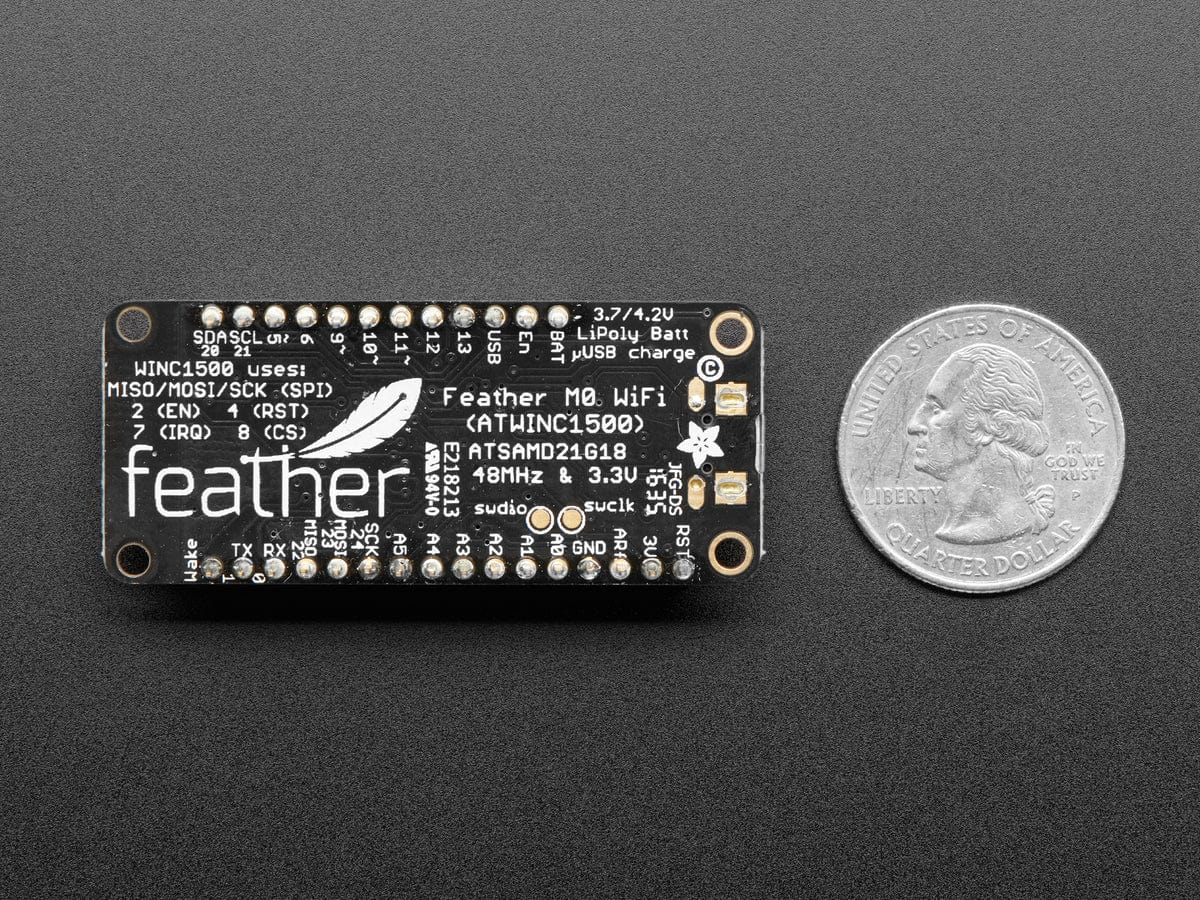 Assembled Adafruit Feather M0 WiFi with Stacking Headers - Image 5