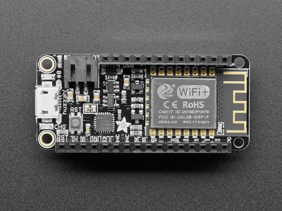Assembled Feather HUZZAH w/ ESP8266 WiFi With Stacking Headers - Image 5