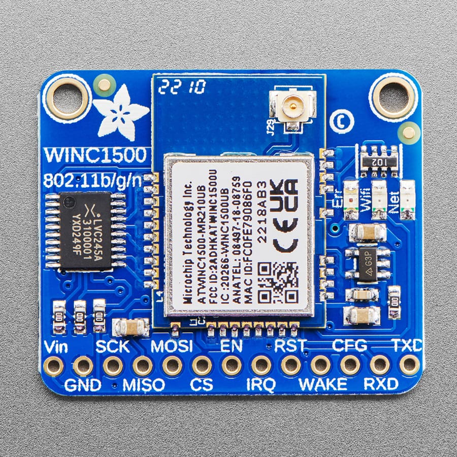 Adafruit ATWINC1500 WiFi Breakout with uFL Connector (fw 19.4.4) - Image 3