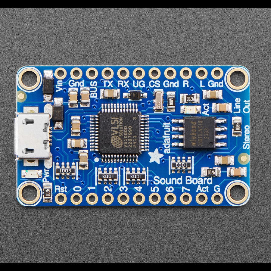 Adafruit Audio FX Mini Sound Board - WAV/OGG Trigger - 2MB Flash - Image 3