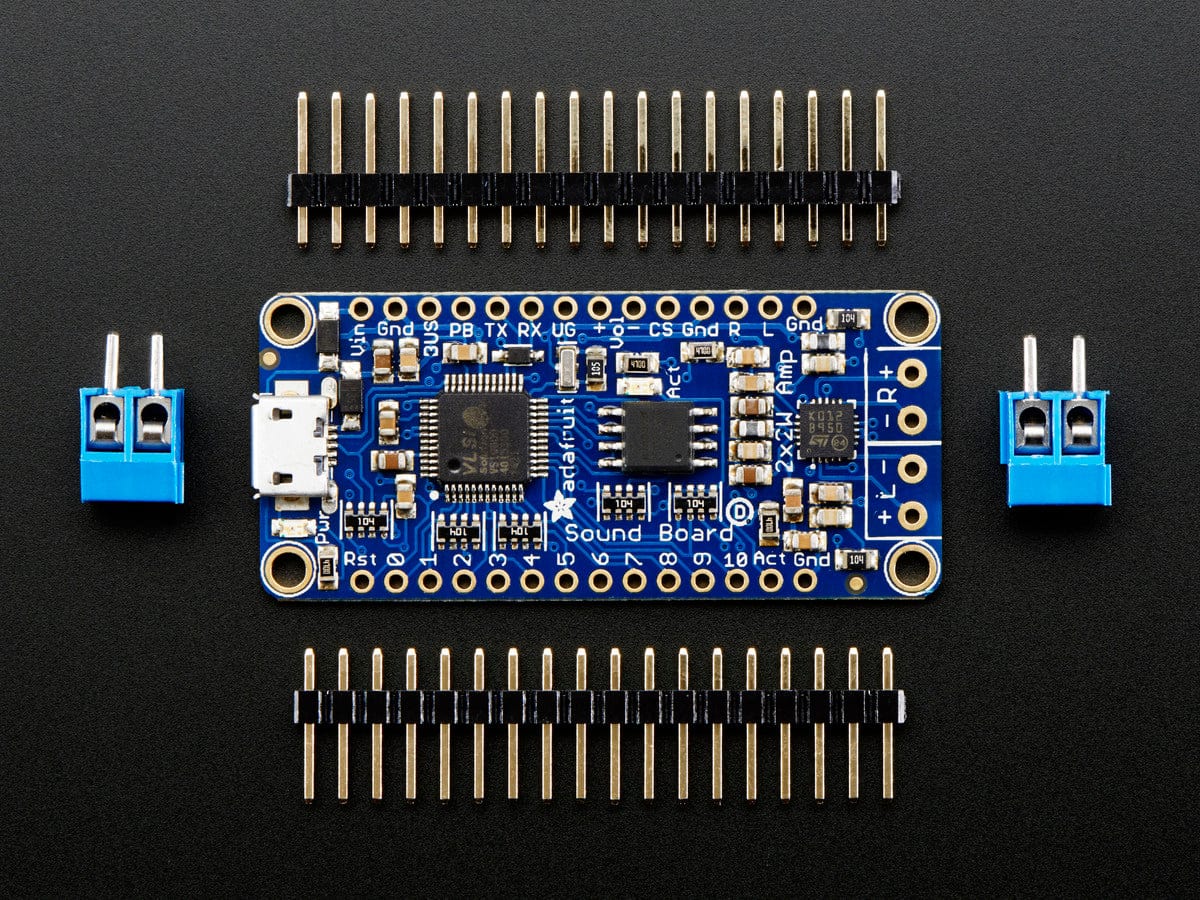 Adafruit Audio FX Sound Board + 2x2W Amp - WAV/OGG Trigger -16MB - Image 5