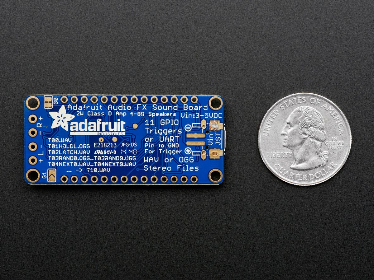 Adafruit Audio FX Sound Board + 2x2W Amp - WAV/OGG Trigger -16MB - Image 6