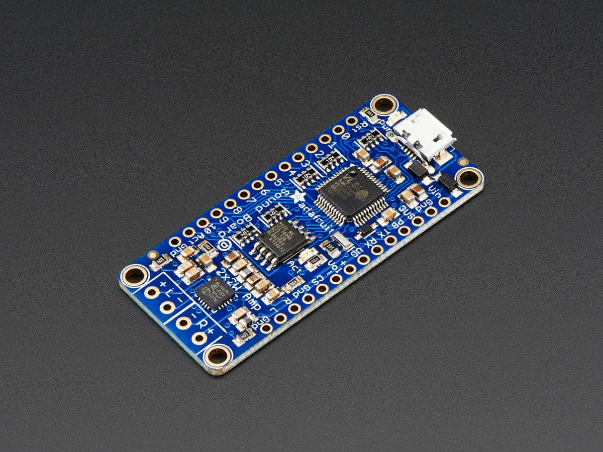 Adafruit Audio FX Sound Board + 2x2W Amp - WAV/OGG Trigger - 2MB - Image 2