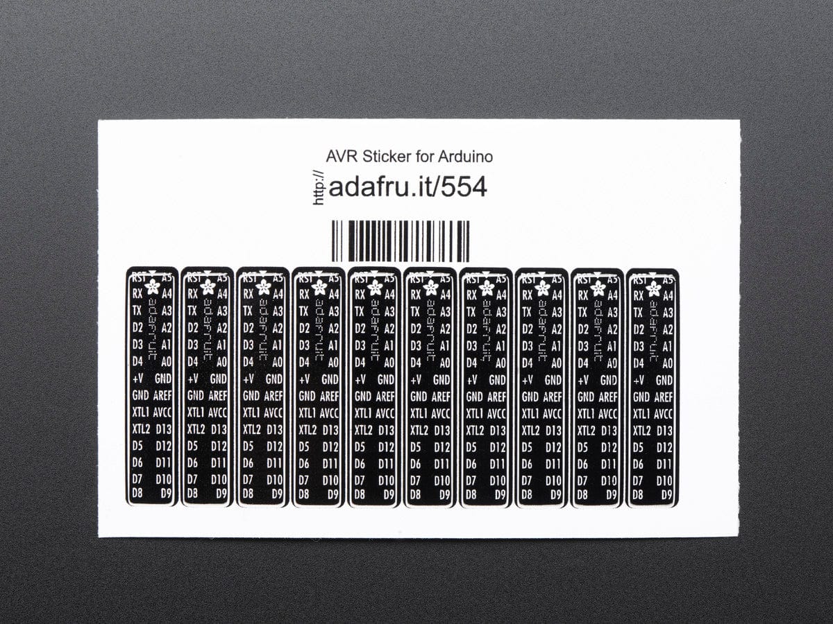Adafruit AVR Sticker for Breadboard Arduino-compatibles - 10 pcs [Discontinued] - Image 2