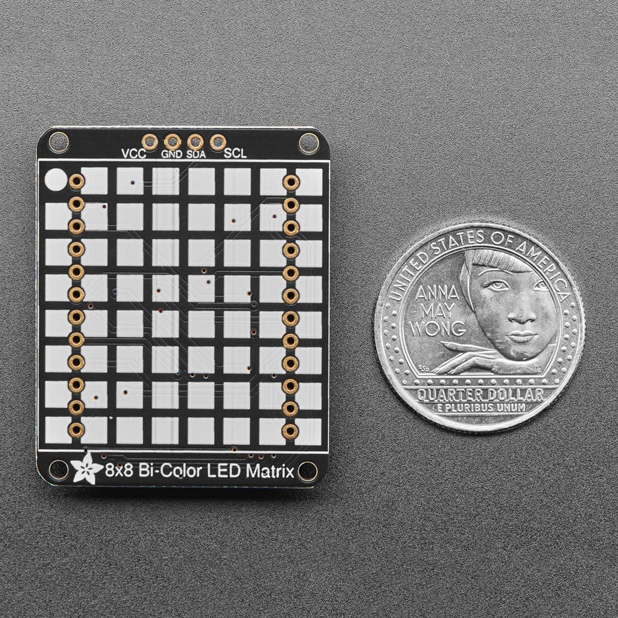 Adafruit Bicolor LED Square Pixel Matrix with I2C Backpack - Qwiic / STEMMA QT - Image 6