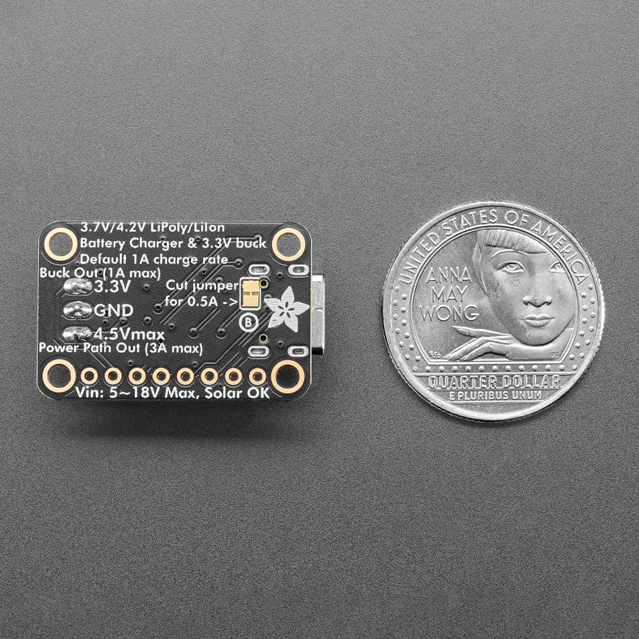 Adafruit bq25185 USB / DC / Solar Charger with 3.3V Buck Board - Image 7