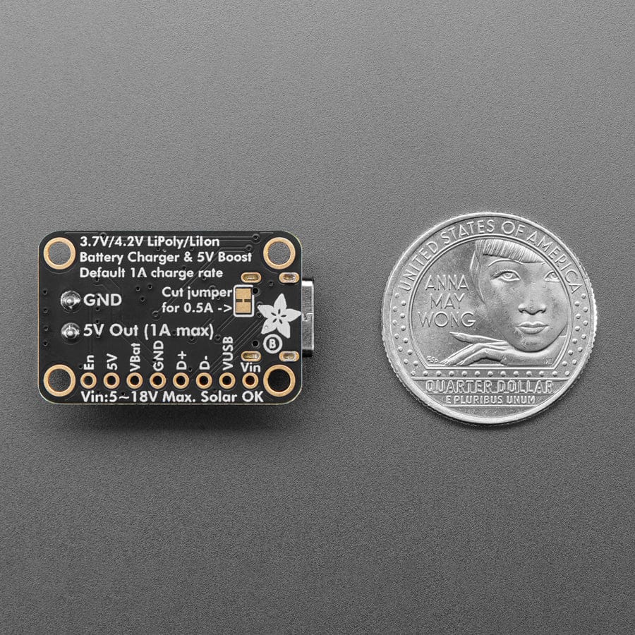 Adafruit bq25185 USB / DC / Solar Charger with 5V Boost Board - Image 7