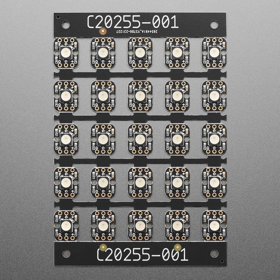 Breadboard-friendly RGB Smart NeoPixel - Sheet of 25 - Image 2