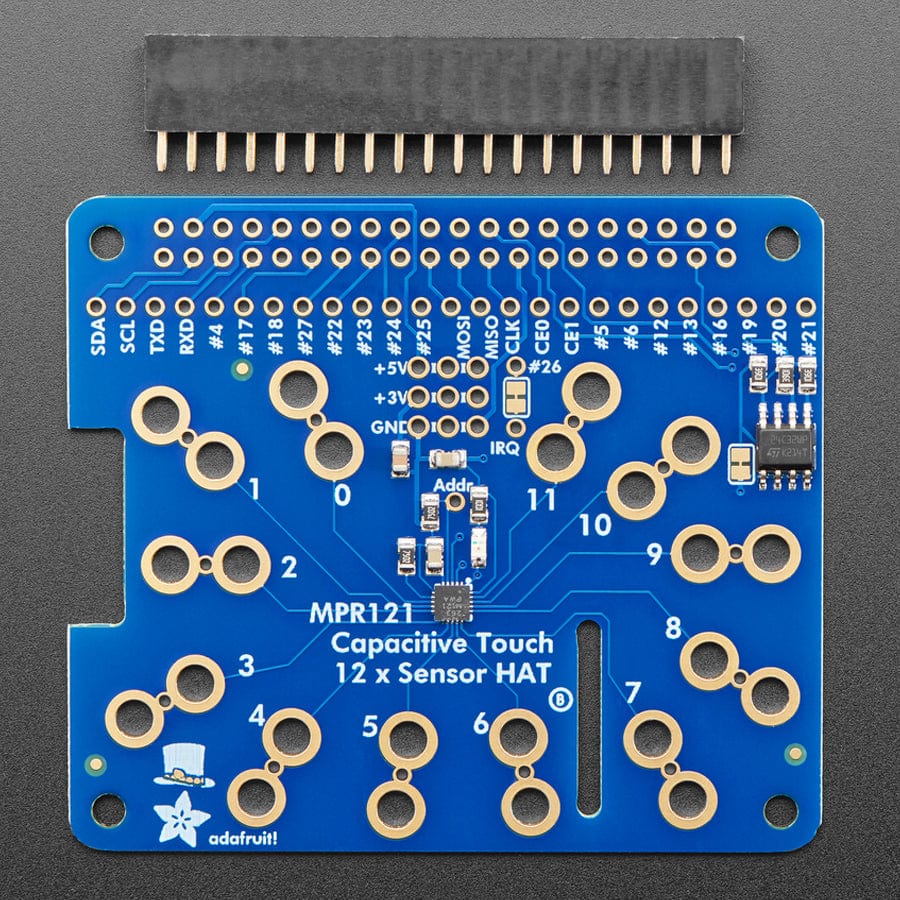 Adafruit Capacitive Touch HAT for Raspberry Pi - Mini Kit - MPR121 - Image 3