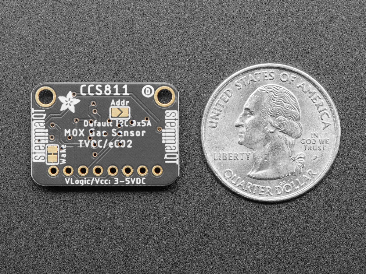 Adafruit CCS811 Air Quality Sensor Breakout - VOC and eCO2 (STEMMA QT / Qwiic) [Discontinued] - Image 5