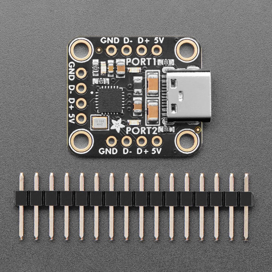 Adafruit CH334F Mini 2-Port USB Hub Breakout - Image 3