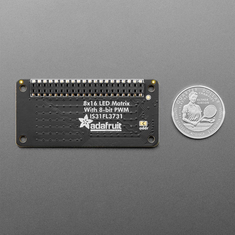 Adafruit CharliePlex LED Matrix Bonnet - 8x16 Red LEDs - Image 5