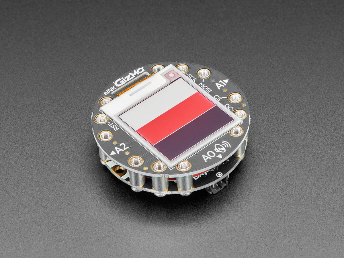 Circuit Playground 152x152 Tri-Color E-Ink Gizmo (E-Ink Display + Audio Amplifier) [Discontinued] - Image 2