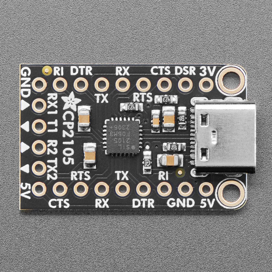 Adafruit CP2105 Friend - USB to Dual UART Serial Converters - Image 2