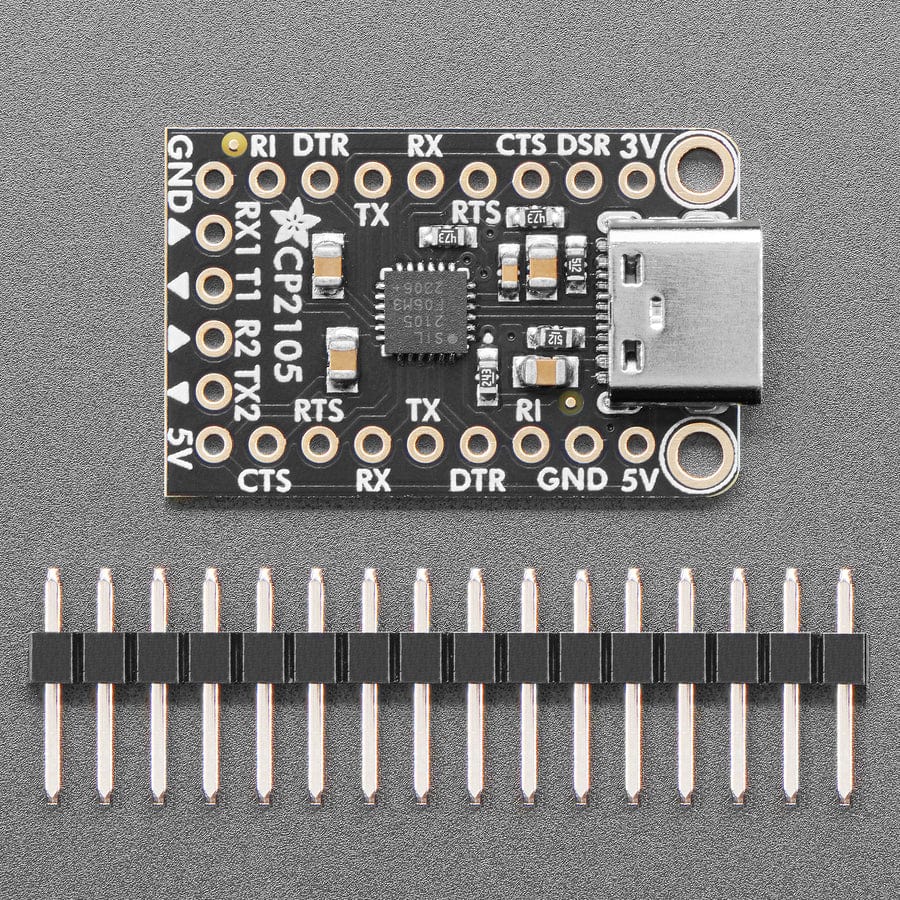 Adafruit CP2105 Friend - USB to Dual UART Serial Converters - Image 3