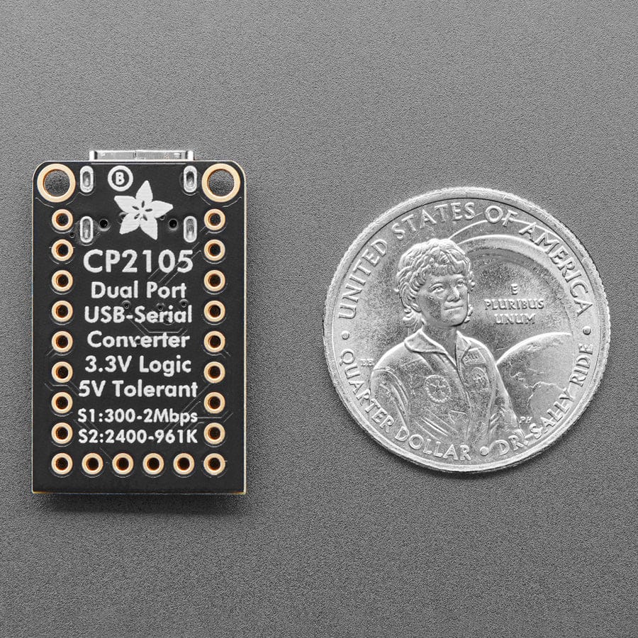 Adafruit CP2105 Friend - USB to Dual UART Serial Converters - Image 5