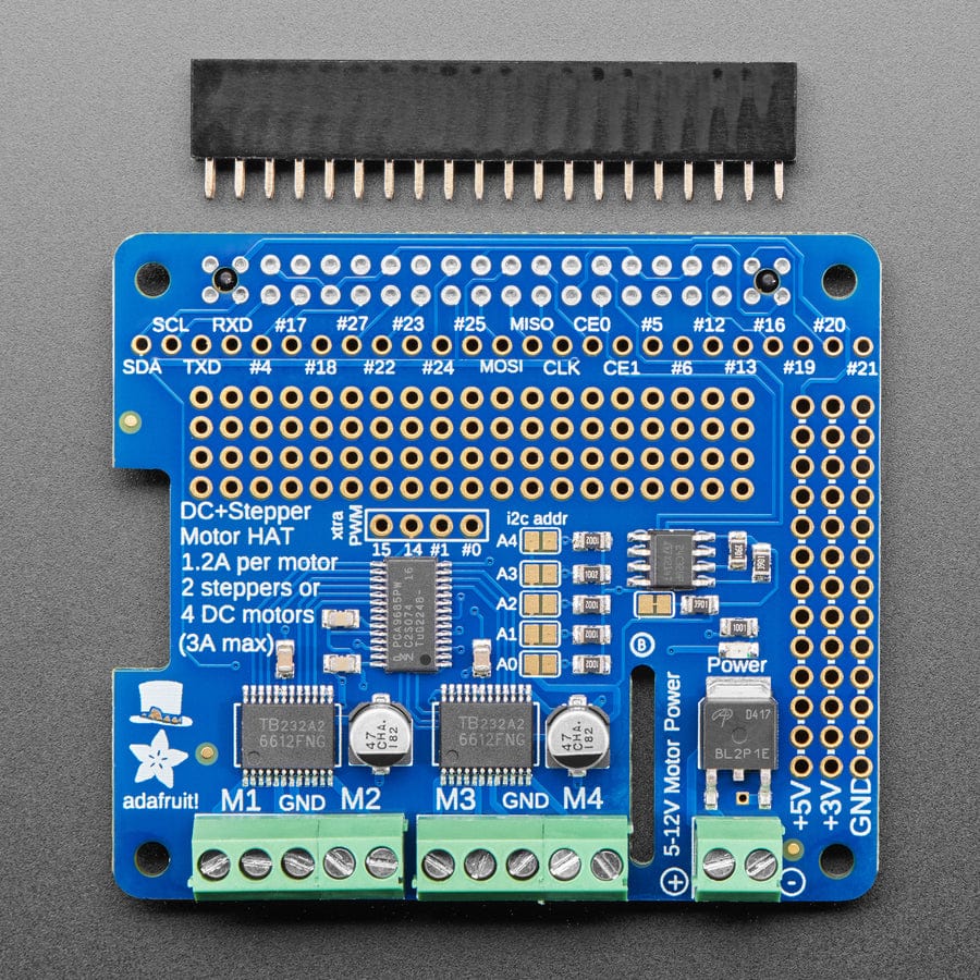 Adafruit DC & Stepper Motor HAT for Raspberry Pi - Mini Kit - Image 3