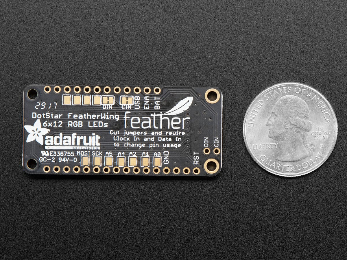 Adafruit DotStar FeatherWing - 6 x 12 RGB LEDs - Image 2