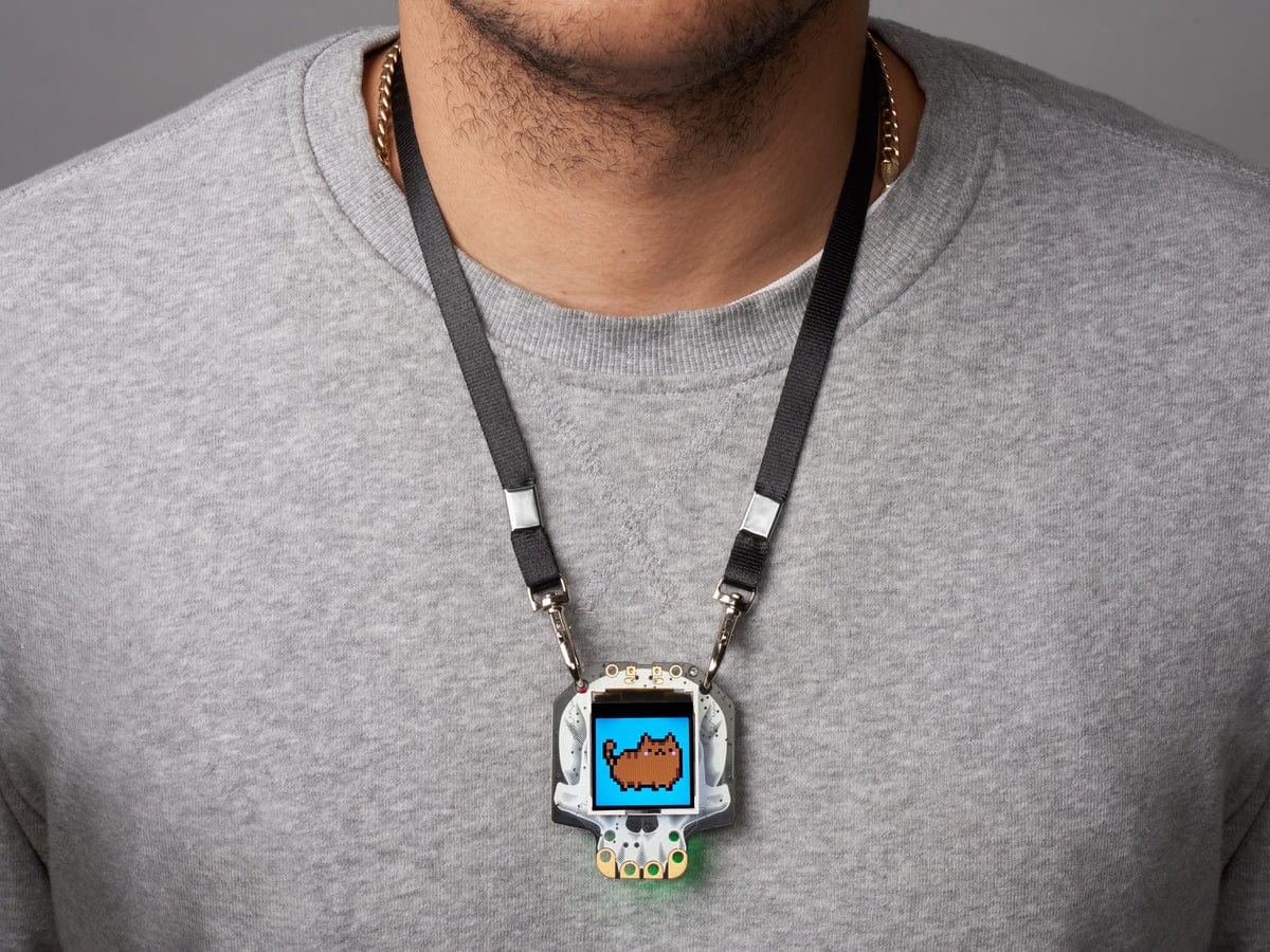Double-Hook Lanyard in Adafruit Black - Image 2