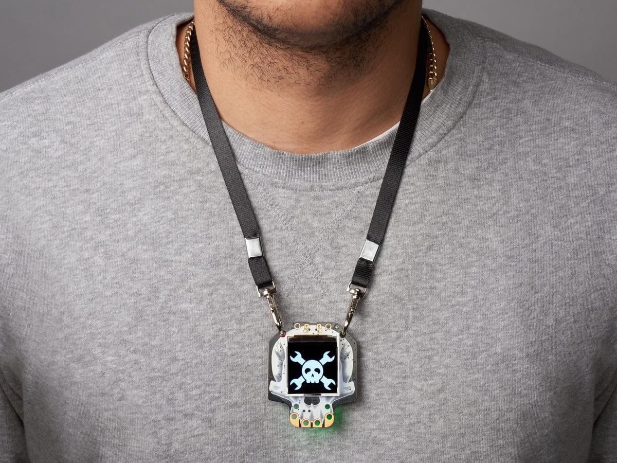 Double-Hook Lanyard in Adafruit Black - Image 3