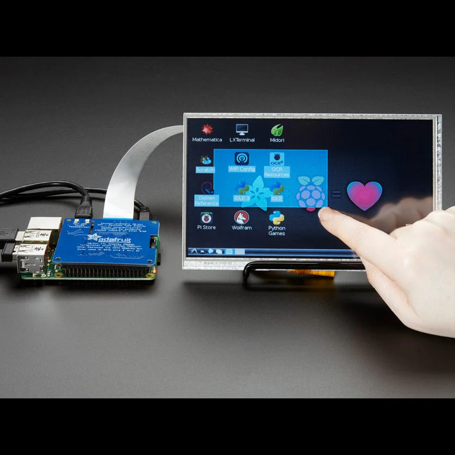 Adafruit DPI TFT Kippah for Raspberry Pi with Touch Support - Image 3