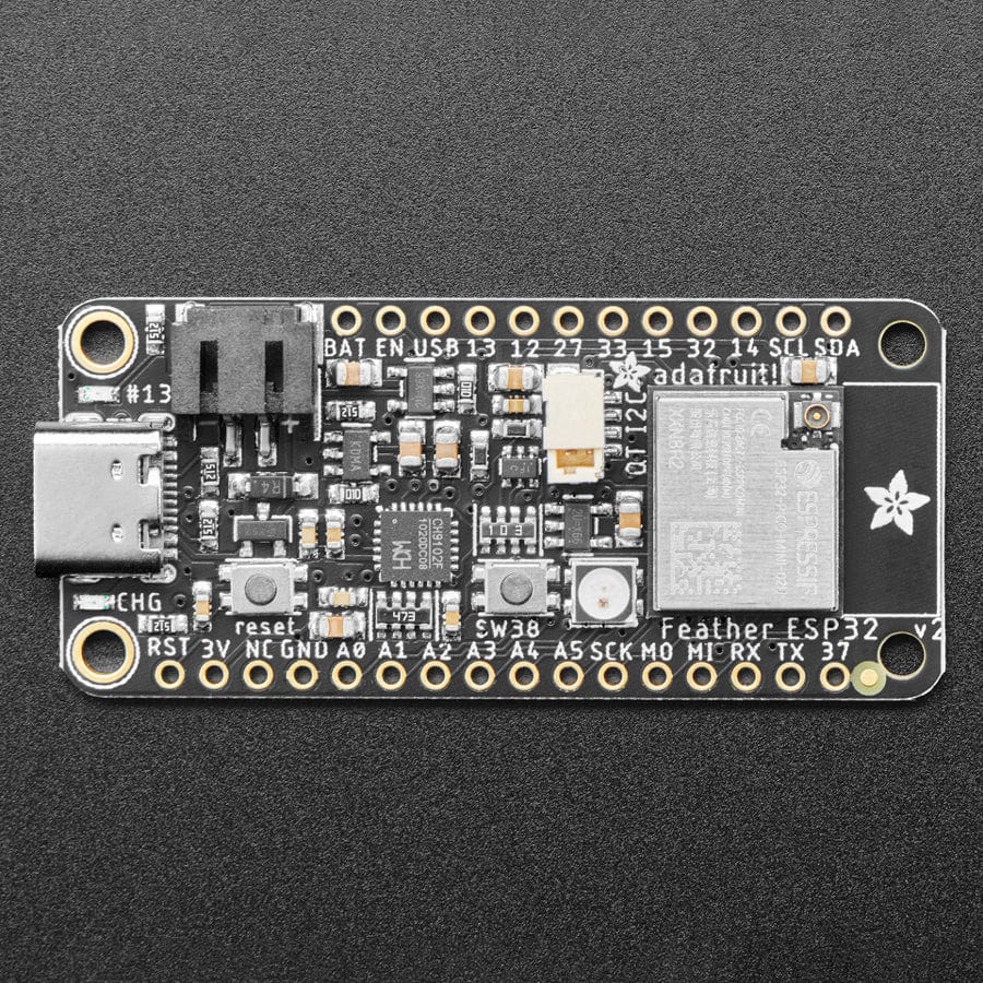 Adafruit ESP32 Feather V2 w.FL Antenna - 8MB Flash + 2 MB PSRAM - STEMMA QT - Image 2